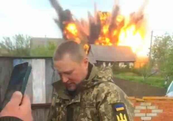 Украинцы засняли неожиданный прилёт российского «Смерча»