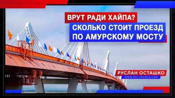 Ответят ли редакции СМИ за искажение новости о мосте через Амур?