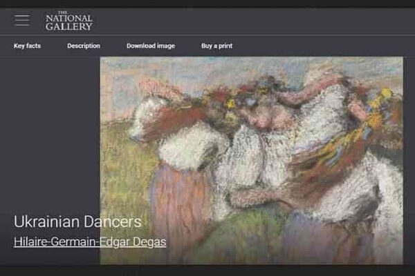 «Русские танцоры» Дега в Национальной галерее Британии стали «украинскими»